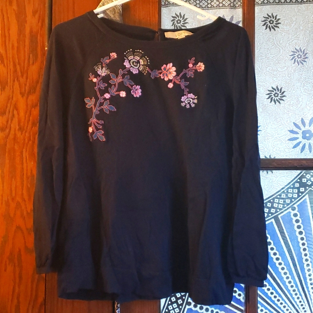 Loft floral sweater